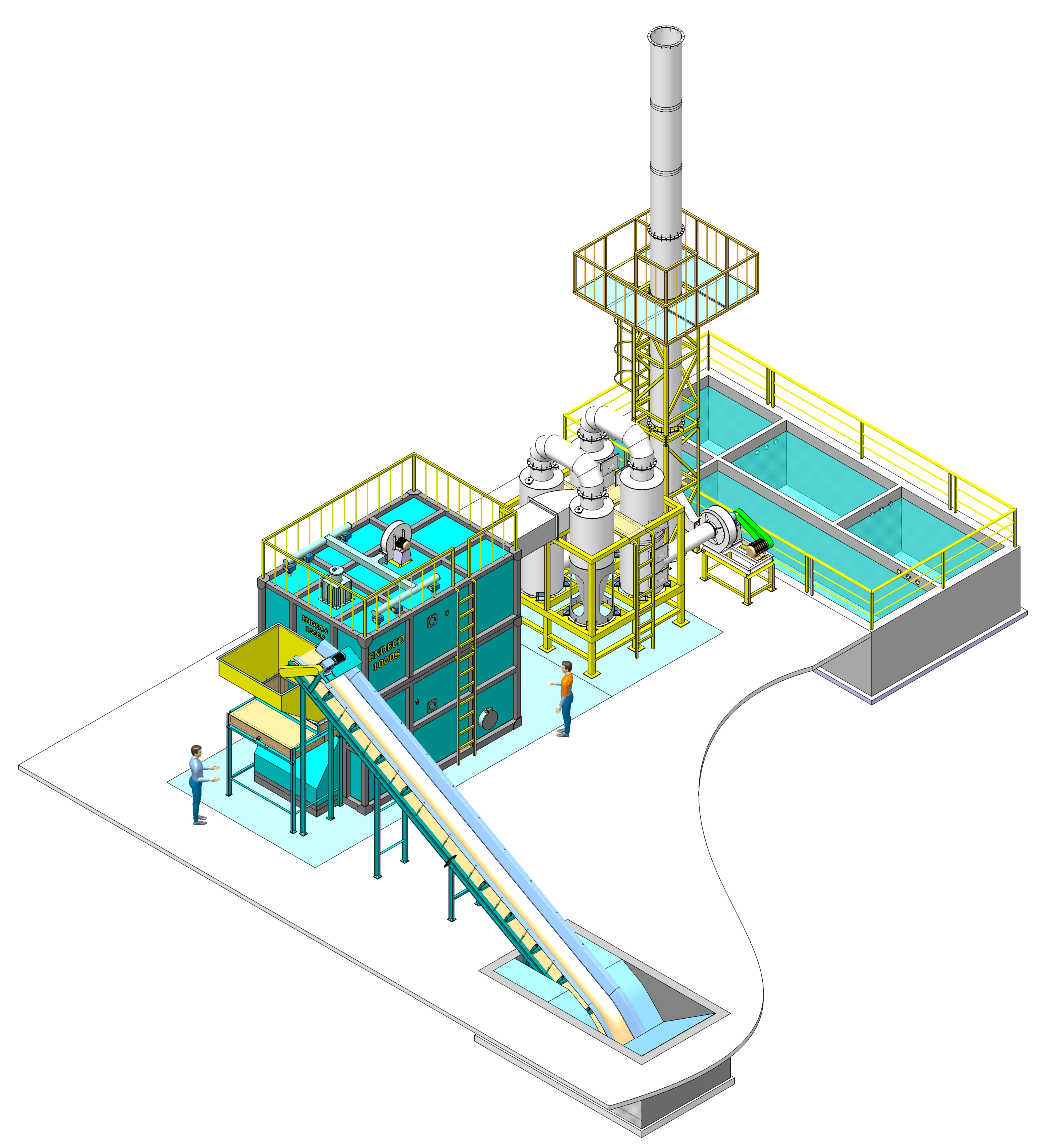 Lò đốt rác thải sinh hoạt ENDECO TL-S